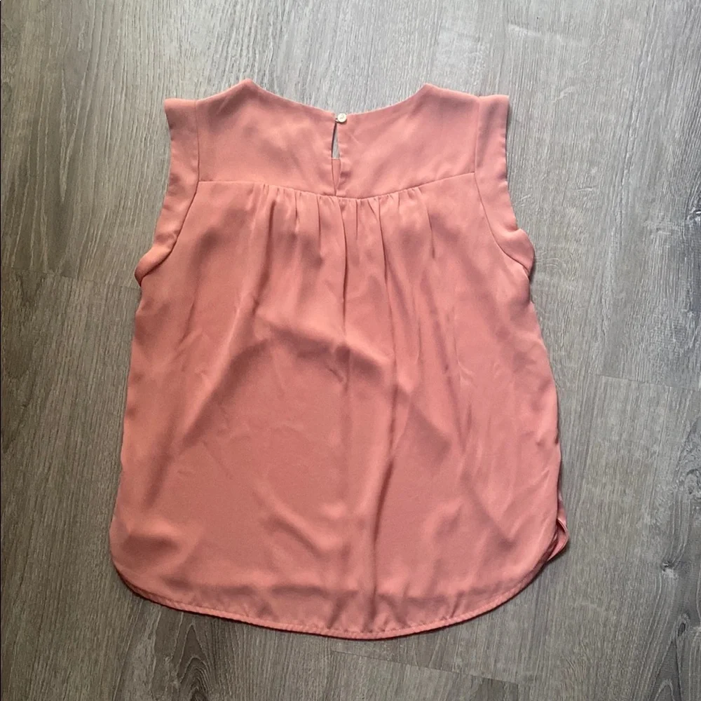 LOFT Pink Ruffled Blouse - Picture 4 of 4